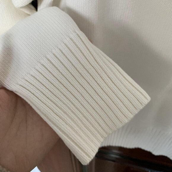 AMI Red heart white crew neck sweater women S size - Picture 4 of 5